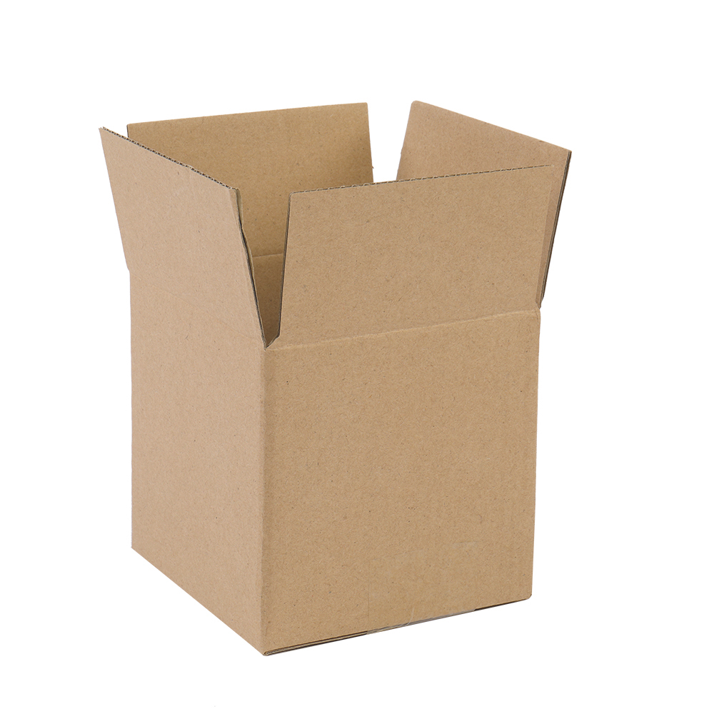 Event Party Box - 100個入り 黄色い段ボール箱 4x4x4インチ (10x10x10cm) 小さな配送用箱 郵送用ギフト包装用