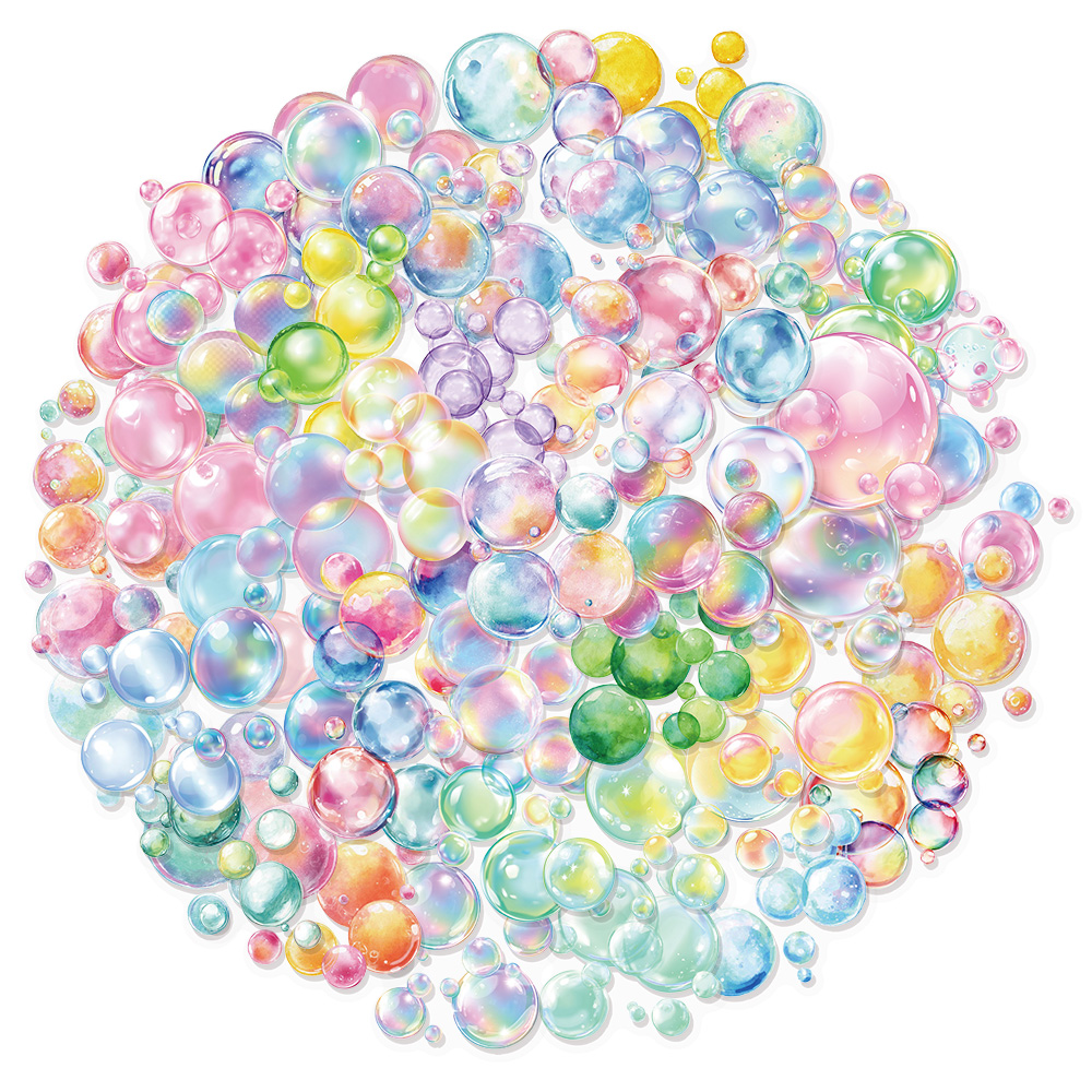 Plastic Cup 50Pcs - 50枚 カラフルなバブル カラフルなグラフィティステッカー、電話ケース、荷物、スケートボードスピーカー、ウォーターカップ、PET透明ステッカー