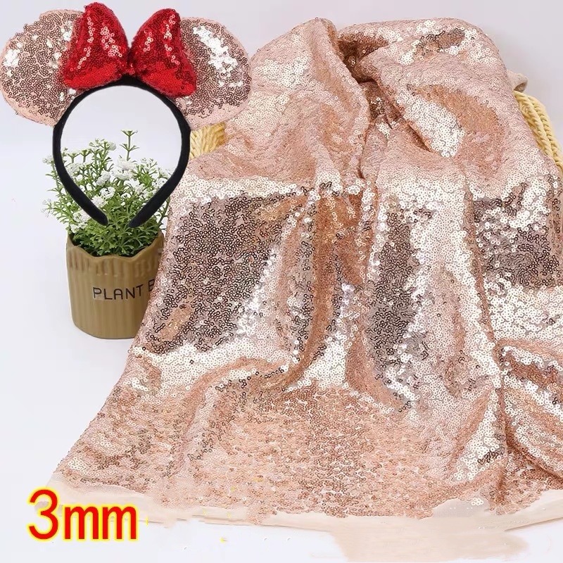 Glitter Tablecloth - 3mmの小さなスパンコール生地、イブニングドレス用レース素材、グリッターティッシュ、ドライルーブ、マルチカラー生地、テーブルクロスアクセサリー