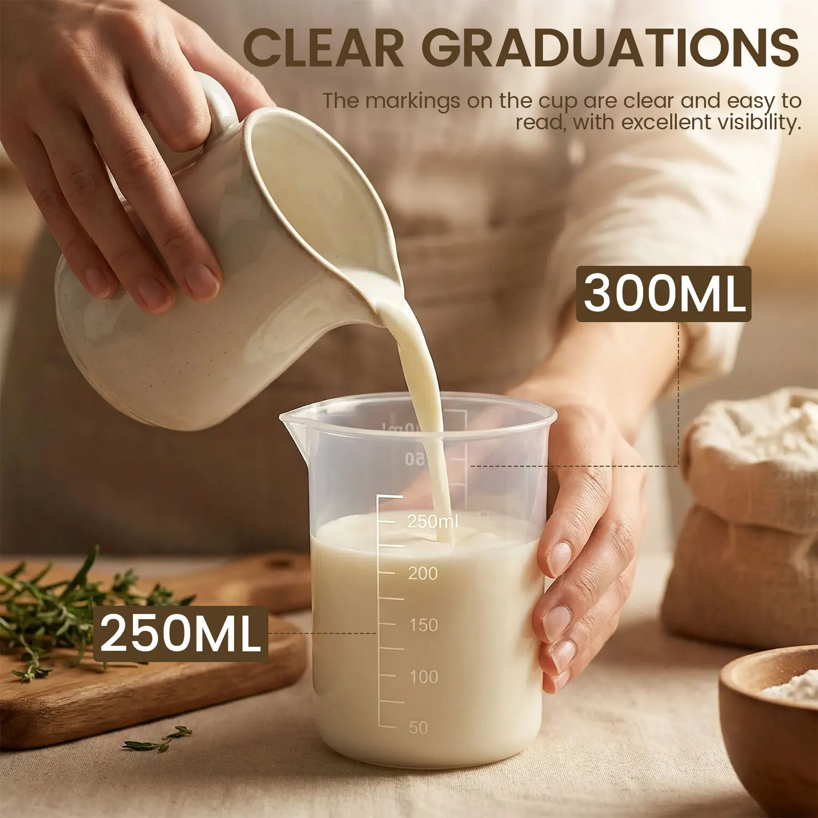 8 個のプラスチック計量カップセット 30/50/100/2 - Plastic Cup 50Pcs のレビューと価格