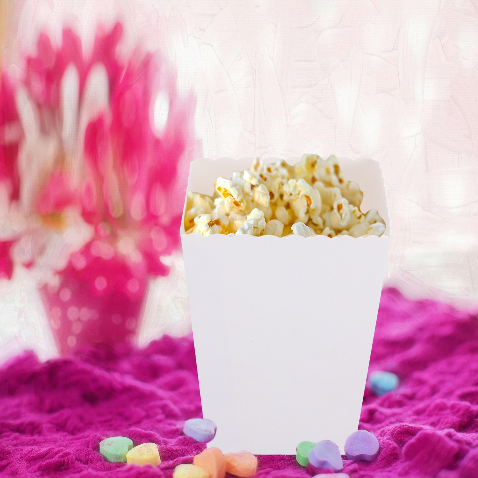 50個入り パーティー用使い捨てポップコーンボックス 黒白ペ - Event Party Box のレビューと価格