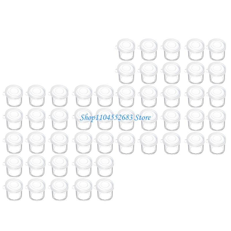 25/50 個 10 ミリリットル透明プラスチックペイントカ - Plastic Cup 50Pcs のレビューと価格