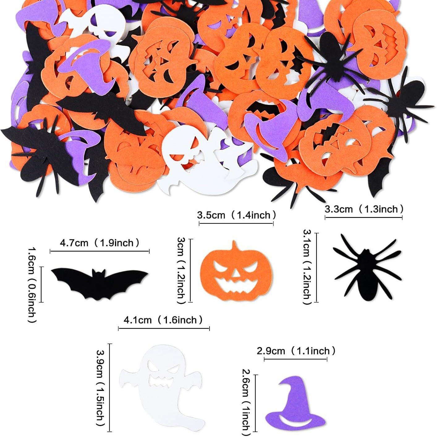 ハロウィンパーティーデコレーション、コンフェッティ、カボチャ - Papercraft Supply Confetti のレビューと価格
