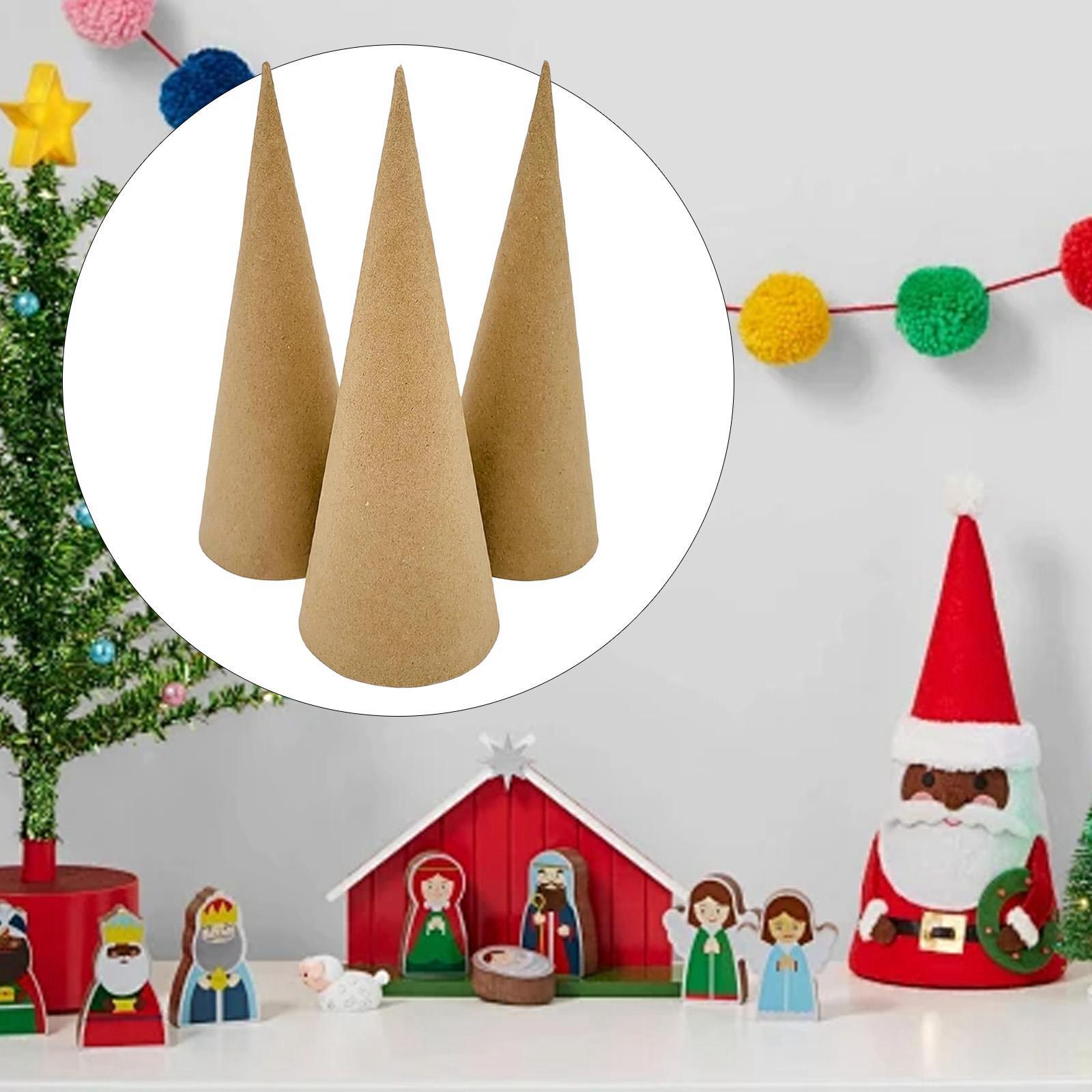 3x ペーパーマシェコーン、クラフト用の開口底、想像力豊かな - Cotton Candy Cone のレビューと価格