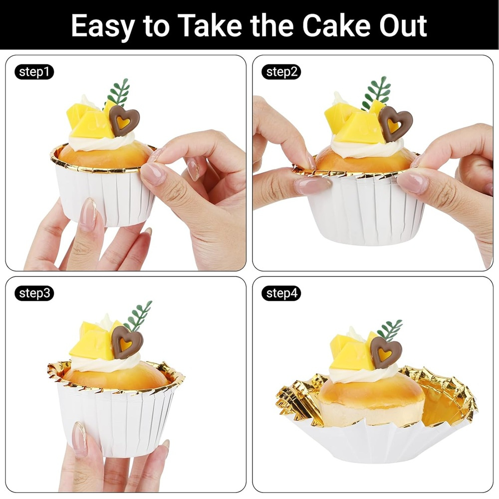50個入り マフィンカップ 紙製カップケーキラッパー ベーキ - Plastic Cup 50Pcs のレビューと価格