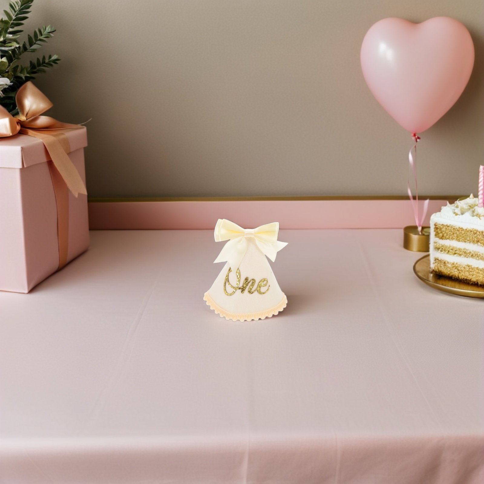 1歳の誕生日用帽子 リボン付きベビークラウン フェルトコーン - Party Hat Cone のレビューと価格