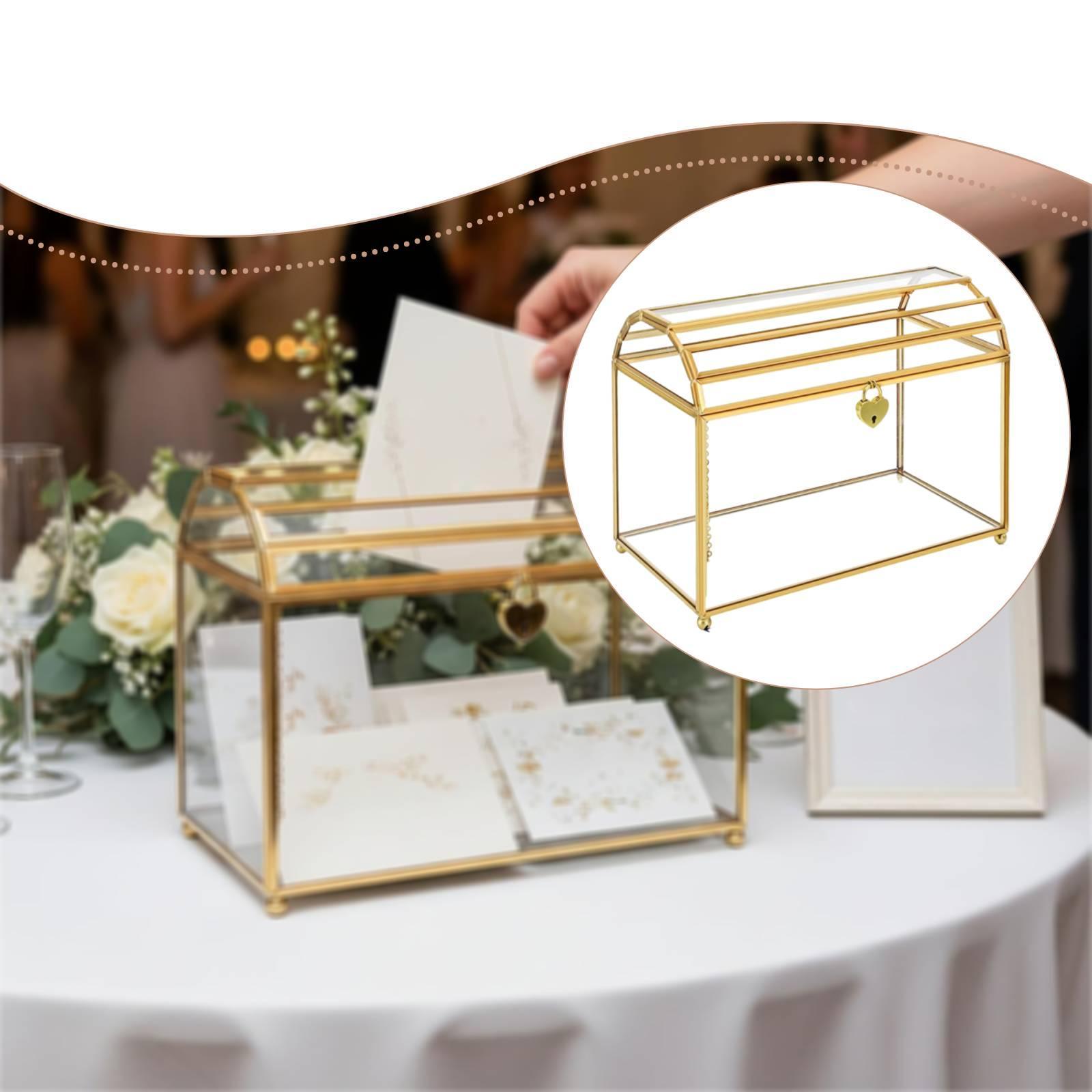 ガラス製ウェディングカードボックス収納容器 イベント卒業パー - Event Party Box のレビューと価格