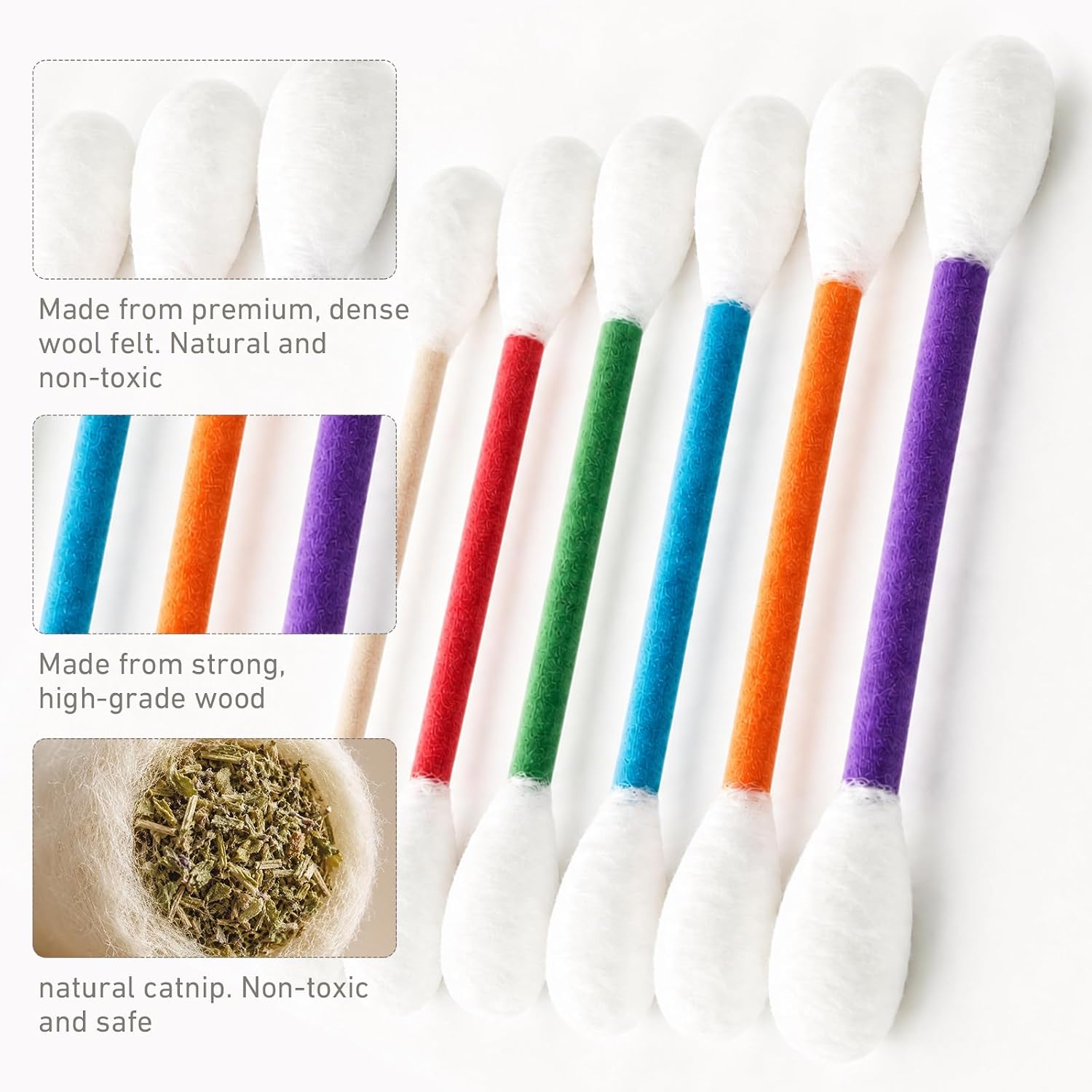 創造的な猫用ミントおもちゃ、大きな綿菓子型、6個セット、巨大 - Cotton Candy Cone のレビューと価格