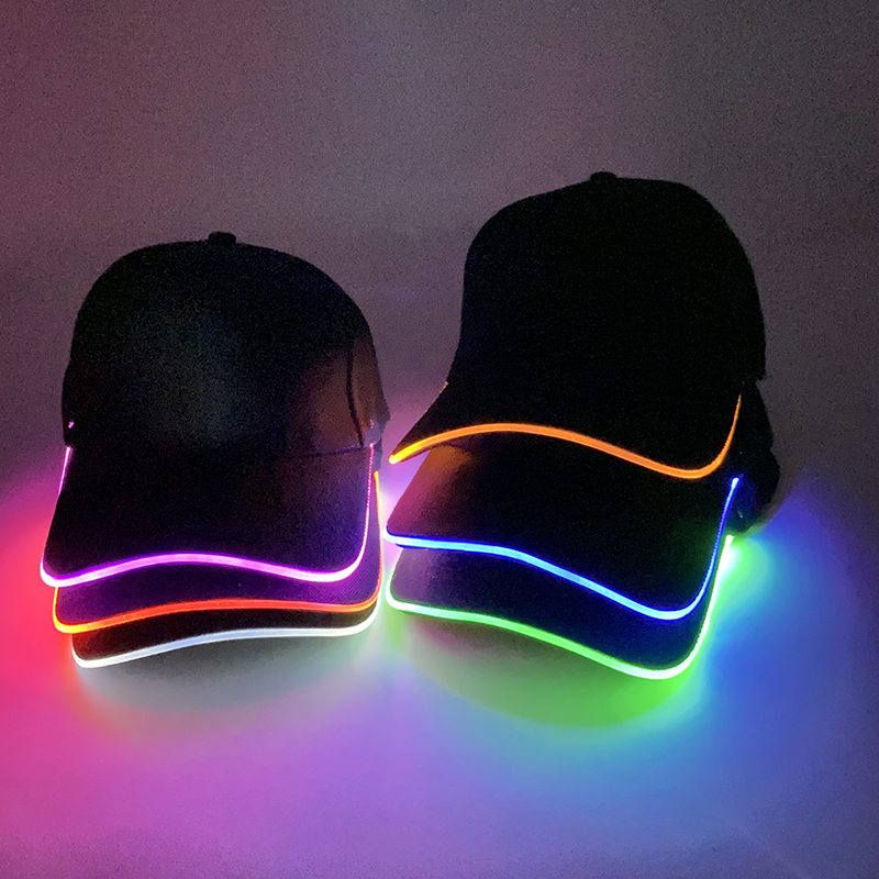 トレンディなライトアップ光る野球帽 LED 発光ヒップホップ - Event Party Dj のレビューと価格