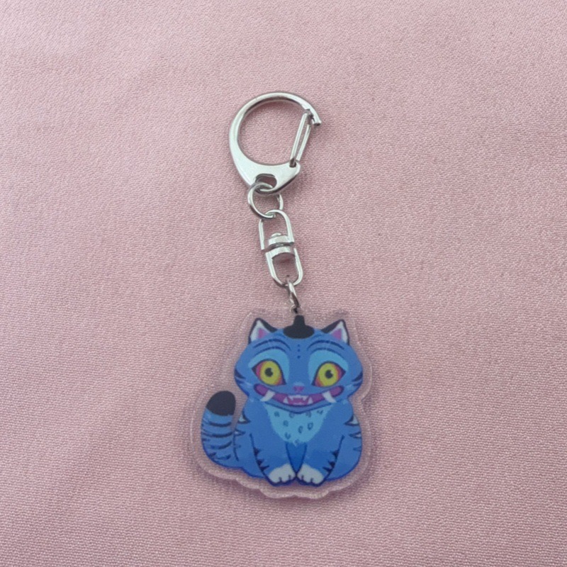 8個入りアクリル製かわいい猫キーホルダー、最高の贈り物 - Event Party のレビューと価格