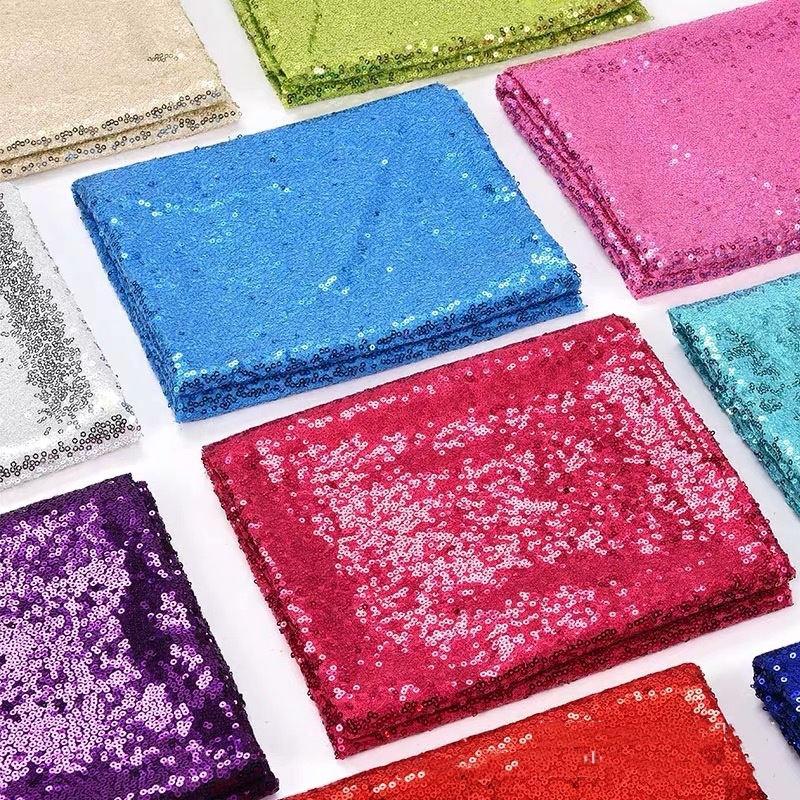 3mmの小さなスパンコール生地、イブニングドレス用レース素材 - Glitter Tablecloth のレビューと価格