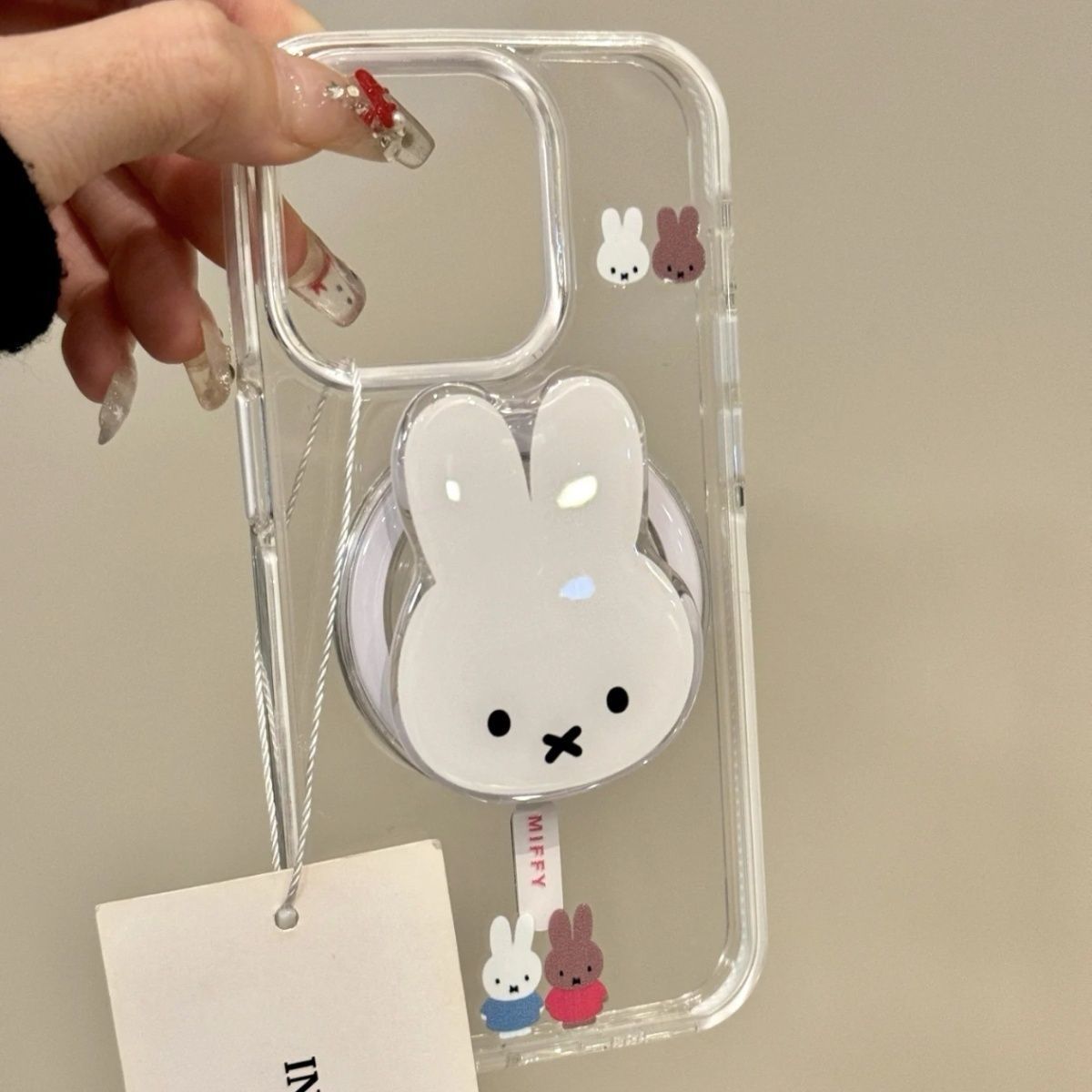 かわいいミフィーうさぎのマグネット式携帯電話スタンド、漫画風 - Event Support のレビューと価格
